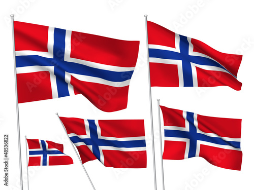 Norway vector flags