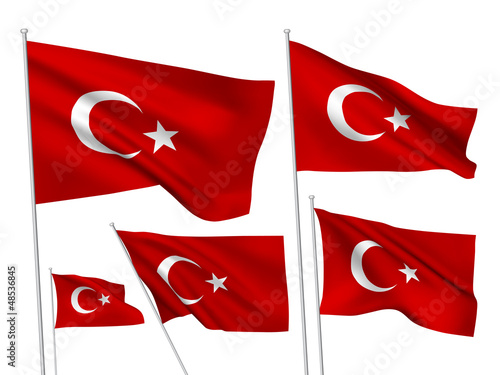 Turkey vector flags