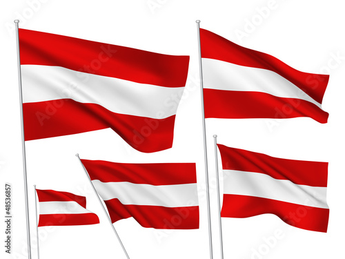 Austria vector flags