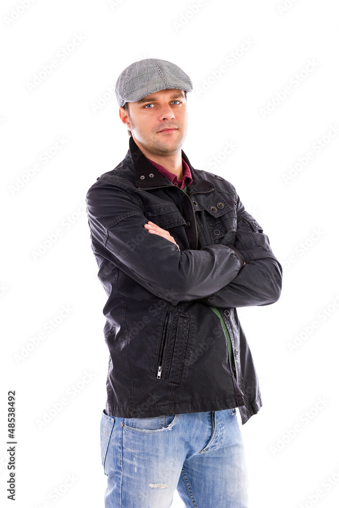 Portrait of a handsome young man with arms folded Portrait of a handsome young man with arms folded
