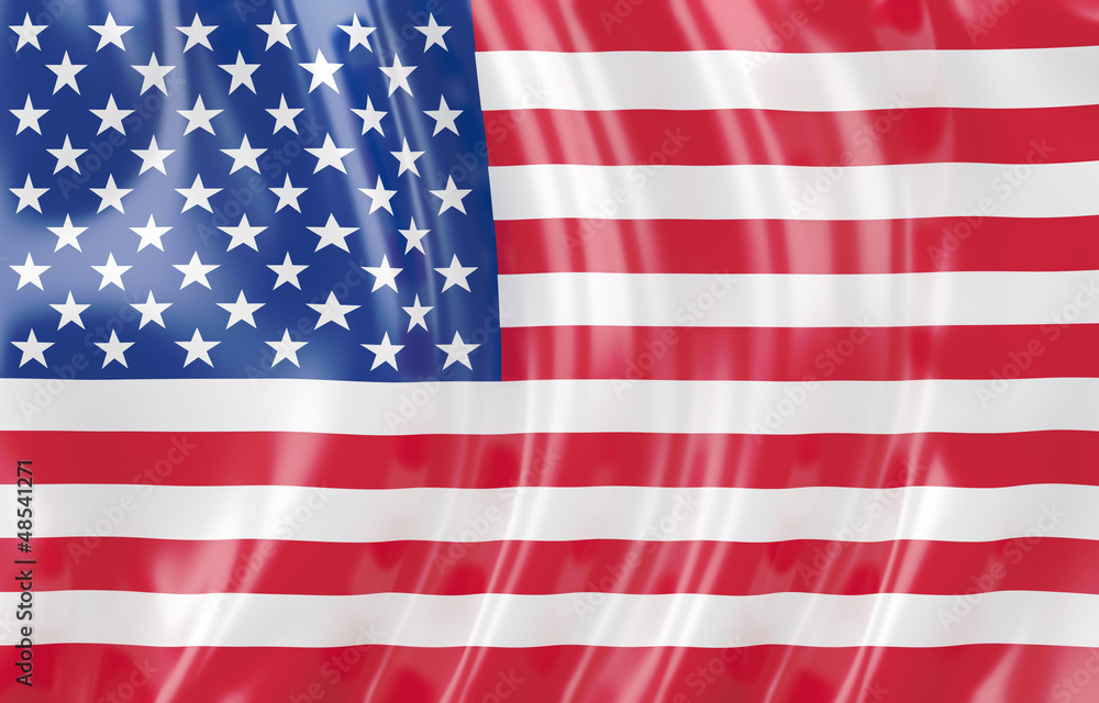 Naklejka premium flaga USA