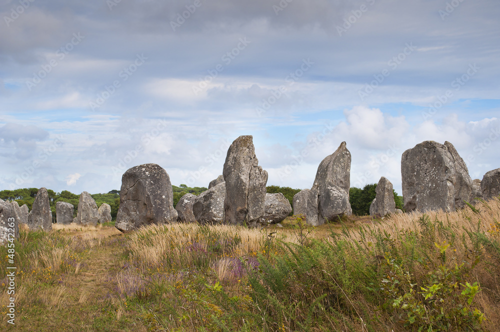 Carnac megalithic stones, Brittany, France