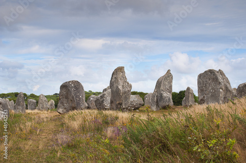 Carnac megalithic stones, Brittany, France © irantzuarb