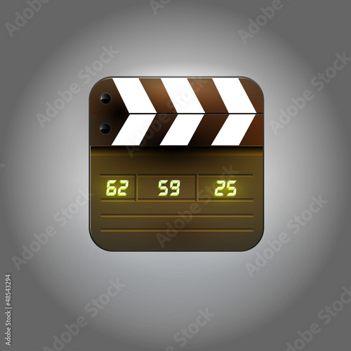 User interface clapboard icon
