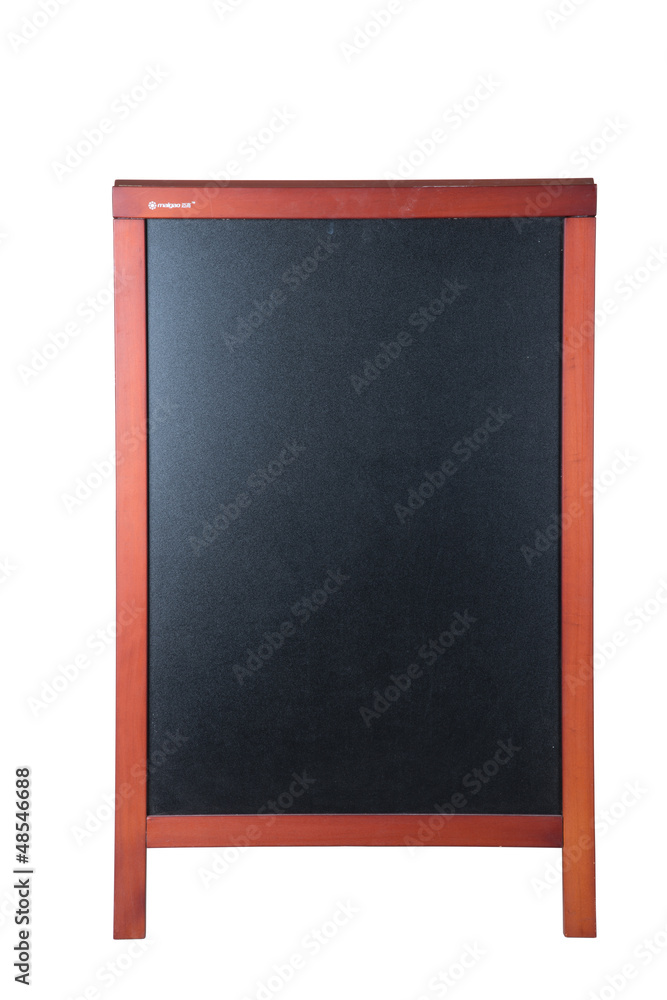 Fototapeta premium easel isolated with white background