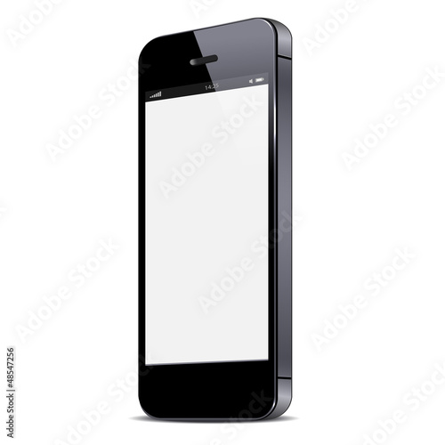 Vector smartphone isolated on white background