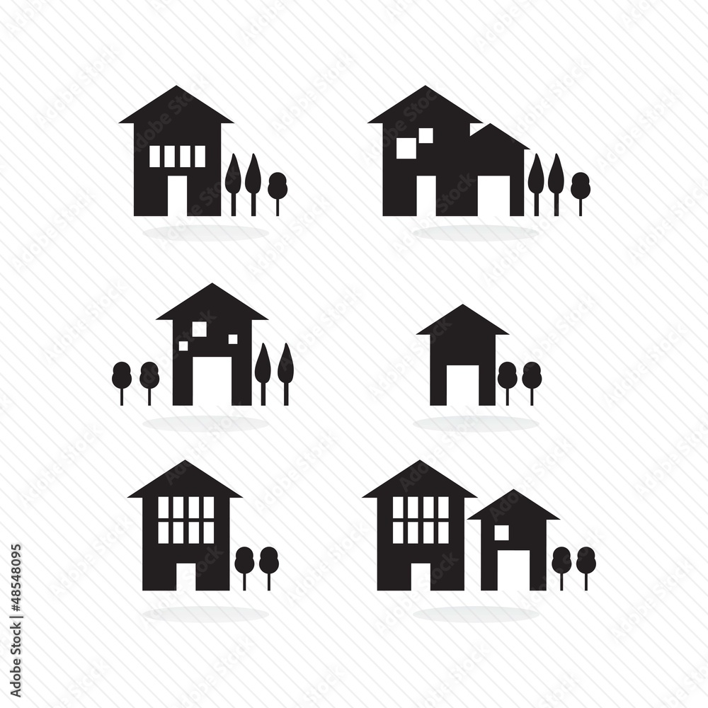 Houses silhouettes