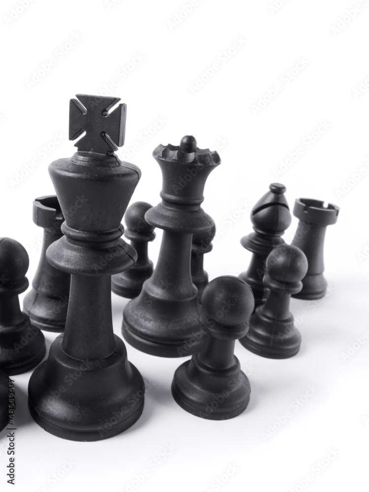 chess pieces on the board chess pieces on the board