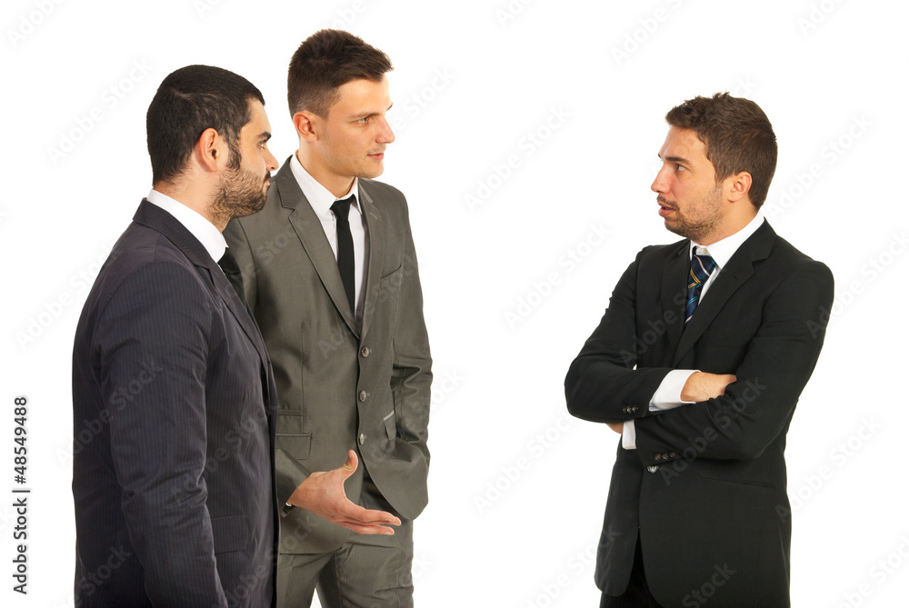 Business men having conversation Business men having conversation