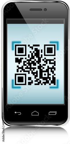 Smartphone with qr-code