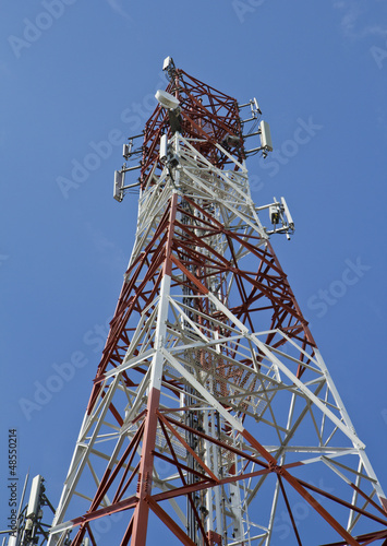 Transmission towers.