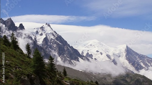Wallpaper Mural Time Lapse in mountains. Alpine views near Mont Blanc Torontodigital.ca