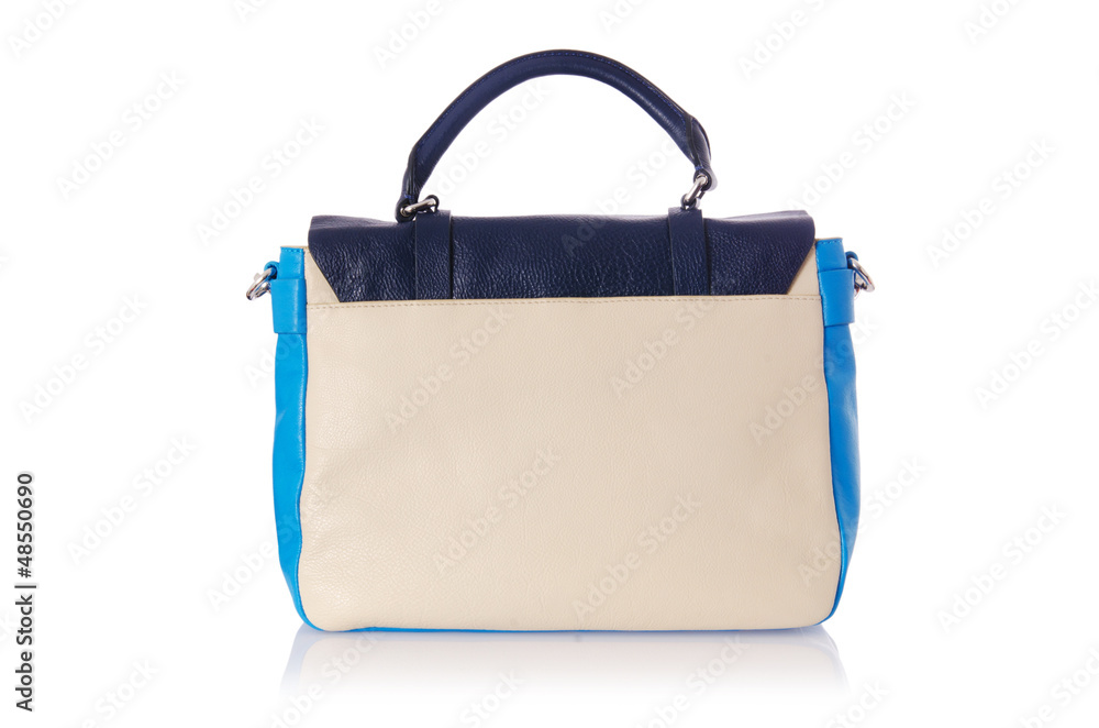 Nice elegant woman bag isolated on the white Nice elegant woman bag isolated on the white