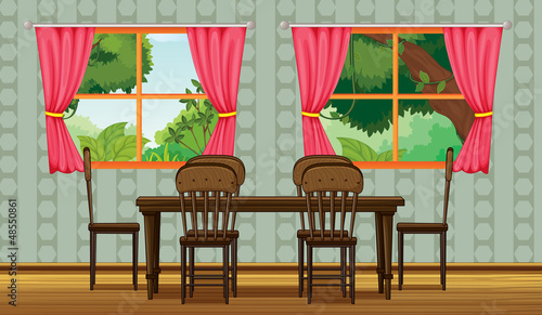 Colorful dining room