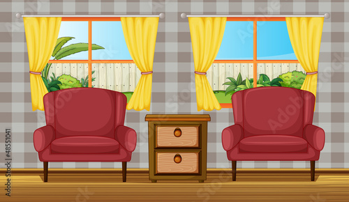 Colorful living room