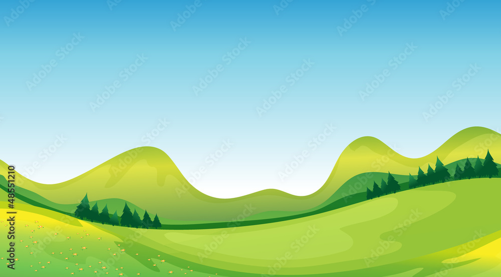 Fototapeta premium Mother nature on its green and blue side