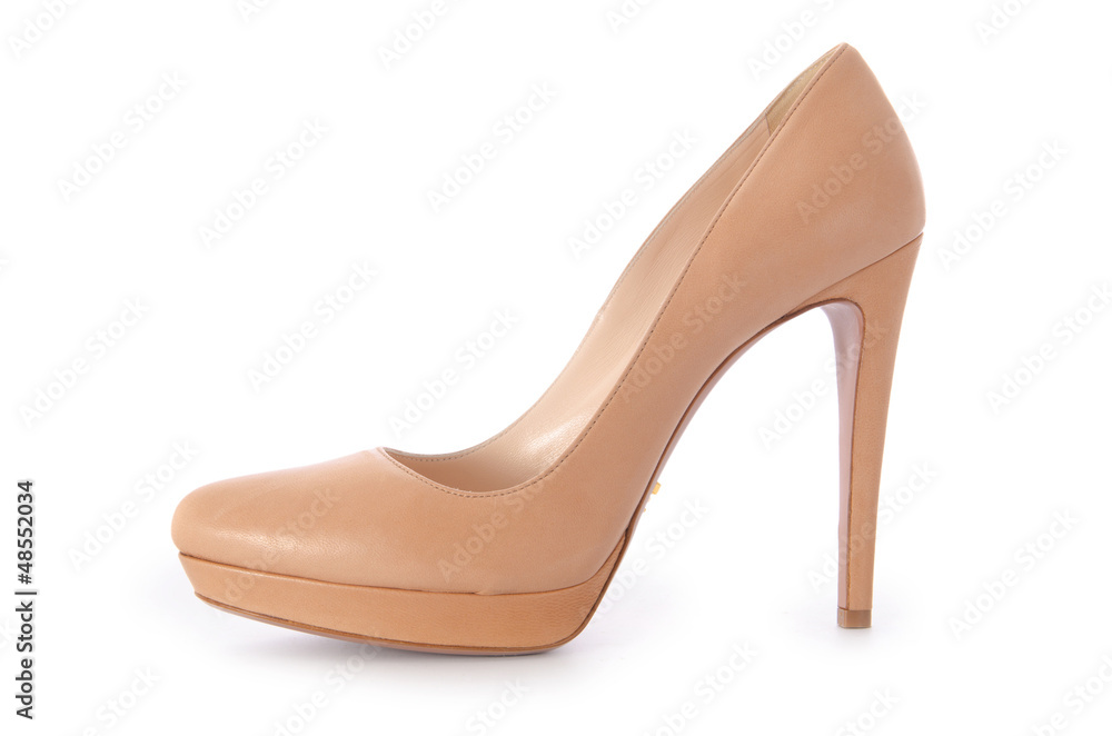 Nice woman shoes isolated on white Nice woman shoes isolated on white