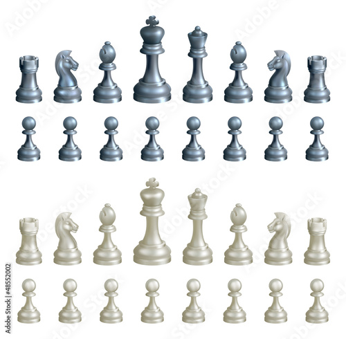 Chess pieces set