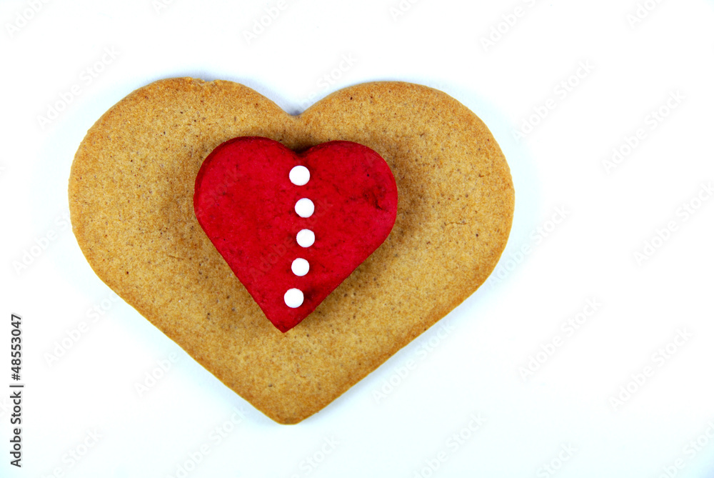Two heart cookies Two heart cookies