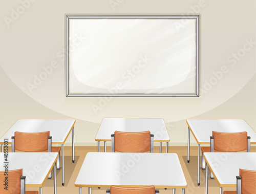 An empty classroom