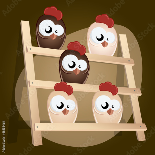 huhn im hühnerstall