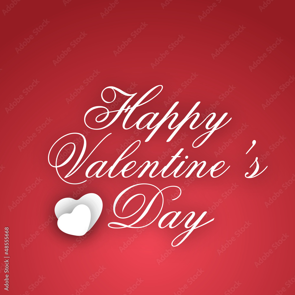 Happy Valentine's Day love card, gift card or greeting card in p