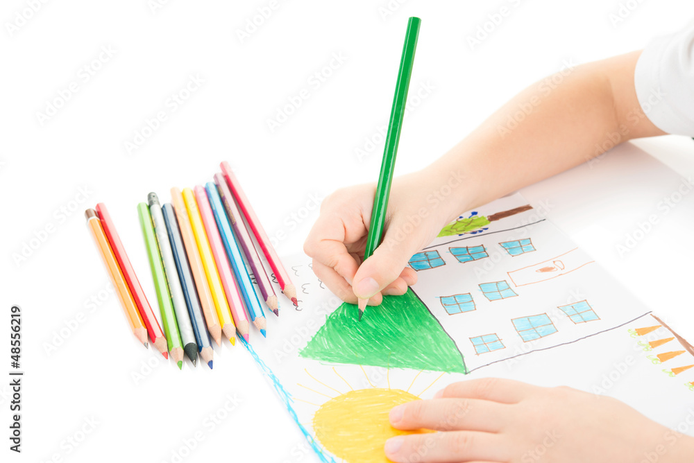 Child's hand drawing Child's hand drawing