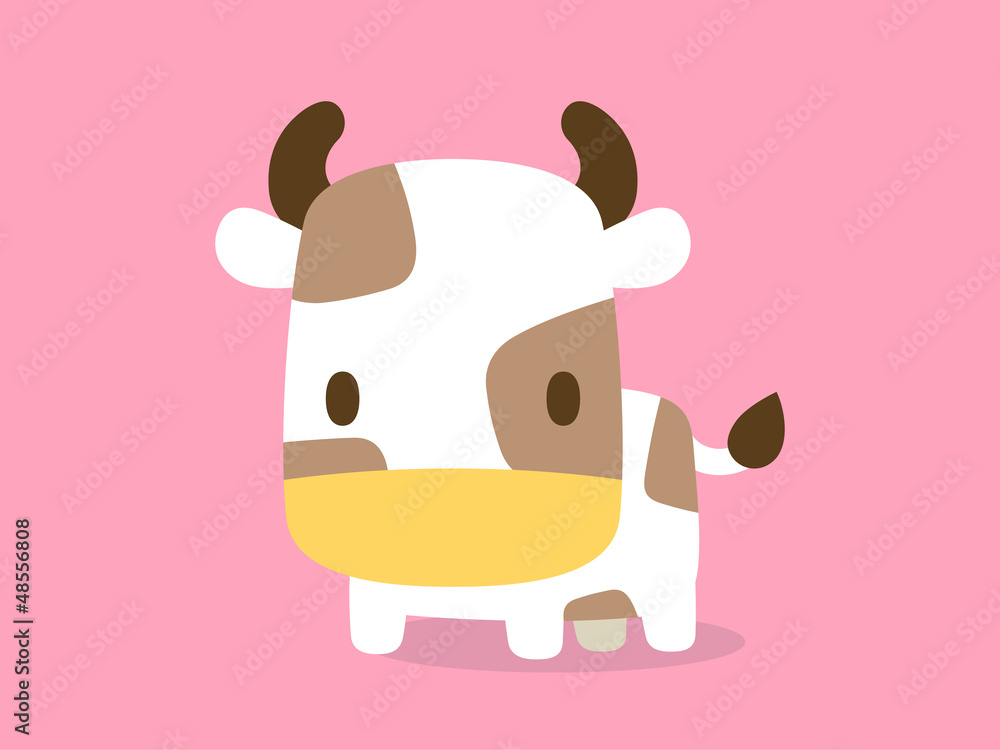 牛のイラスト ピンク 牛のイラスト ピンク