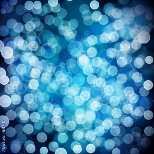 Blue festive background. Elegant abstract background with bokeh
