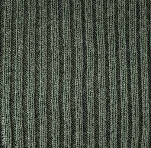 Green knitted wool background