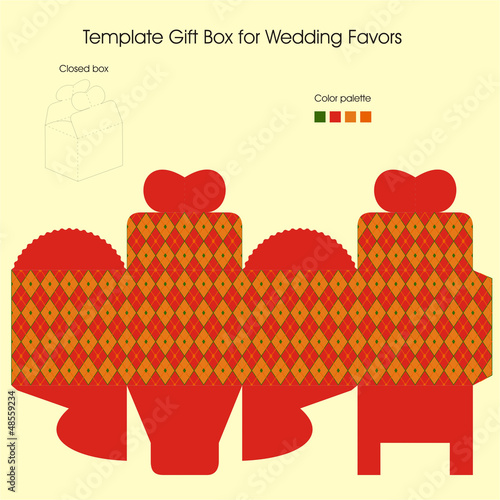 Christmas gift box for candy and cookies.