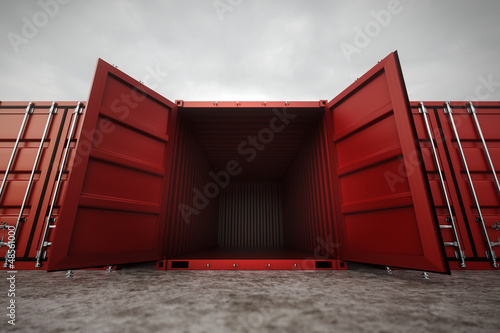 Cargo containers.