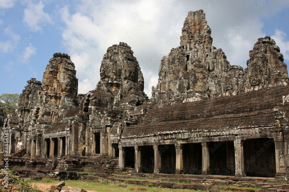 Le Bayon. Un des plus célèbres temples d'Angkor