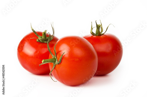 Tomato vegetable on white background