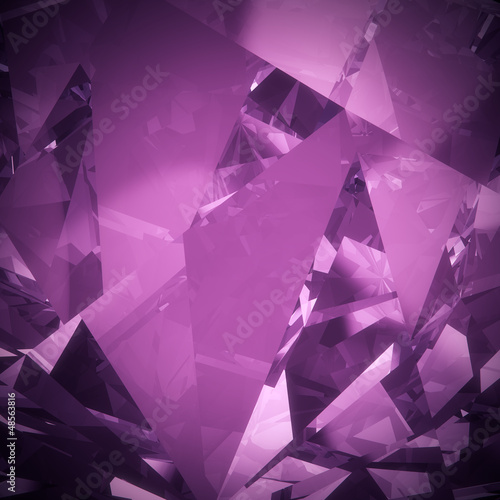 Luxury purple crystal facet background