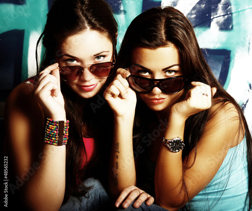 fashionable club girls