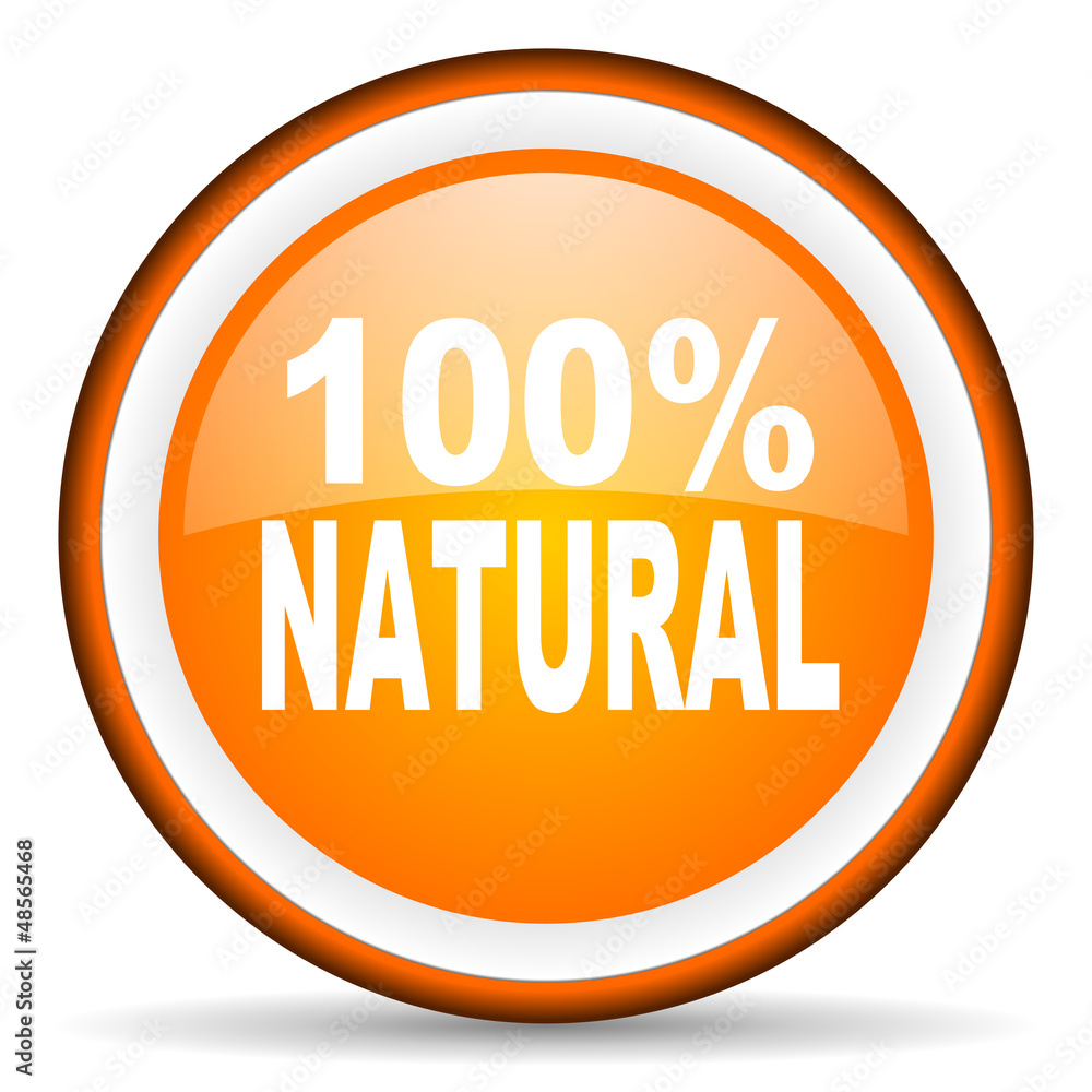 natural orange glossy icon on white background natural orange glossy icon on white background