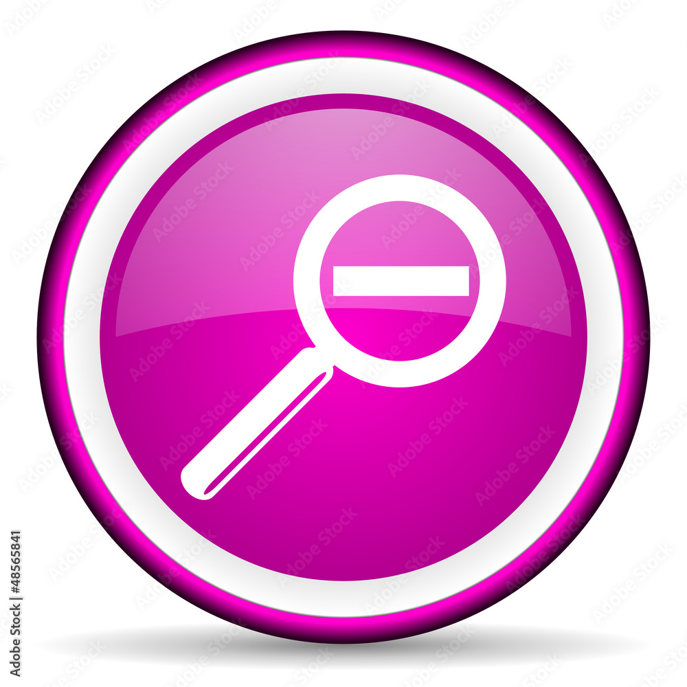 magnification violet glossy icon on white background magnification violet glossy icon on white background
