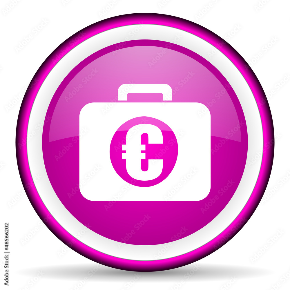 financial violet glossy icon on white background financial violet glossy icon on white background