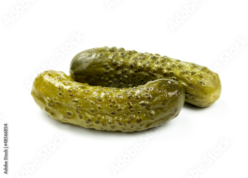 Two pickled cucumbers