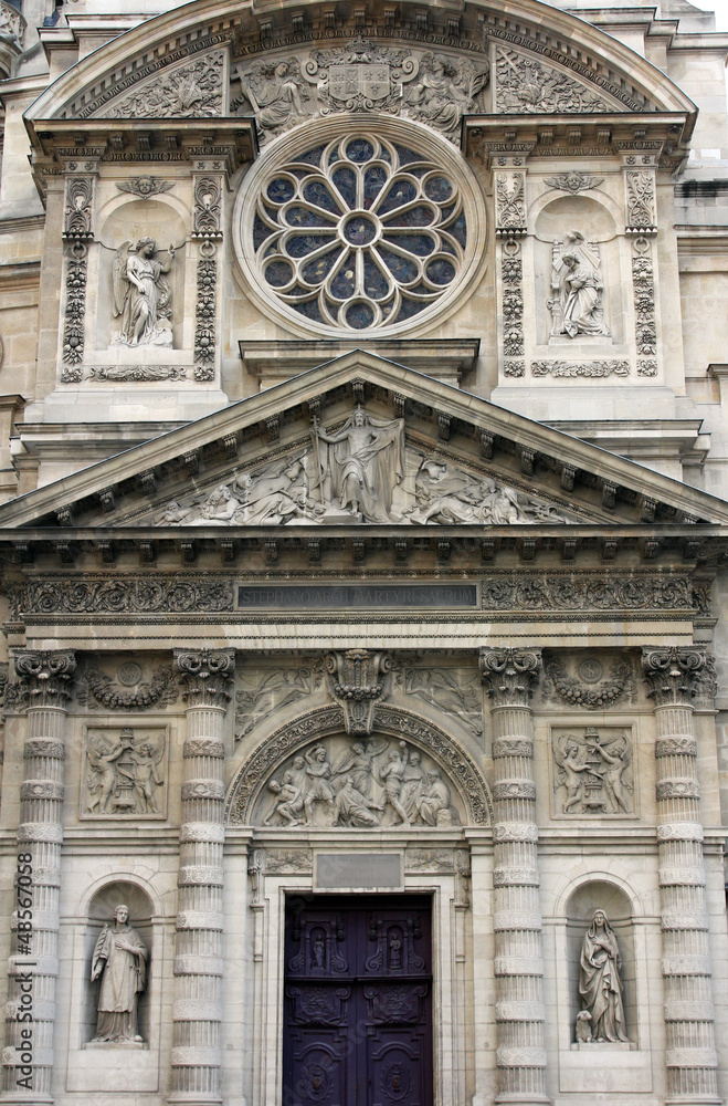 Portal of the Church Saint Etienne du Mont, Paris