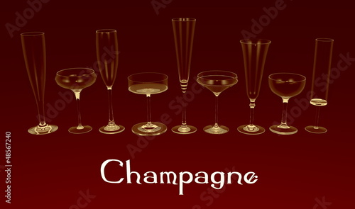 Champagne's glasses