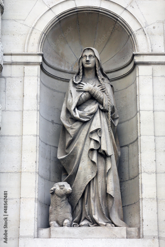 Obraz premium Saint Genevieve, Saint Etienne du Mont Church, Paris.