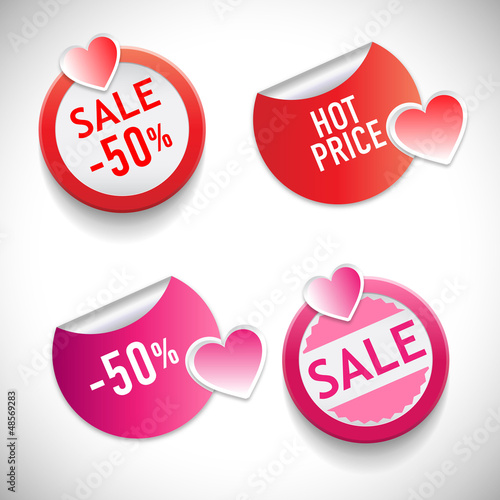 Stickers with sale and best price massages