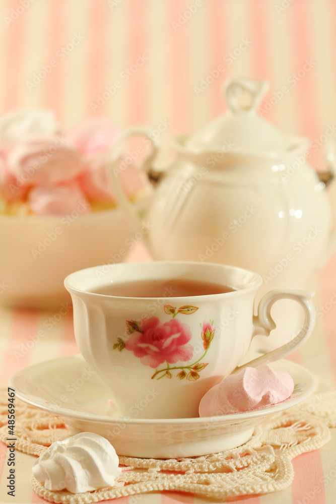 Black tea and meringue cookies Black tea and meringue cookies