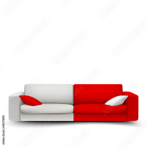 Red&White sofa