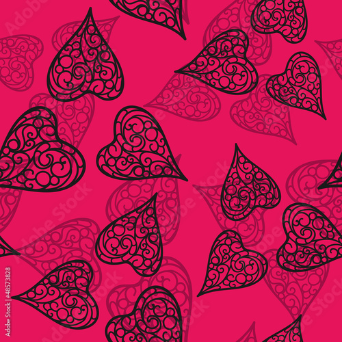 Vector flourish seamless pattern