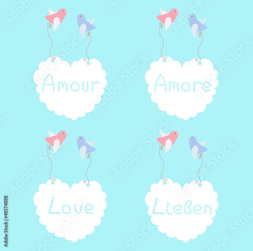 birds carrying love