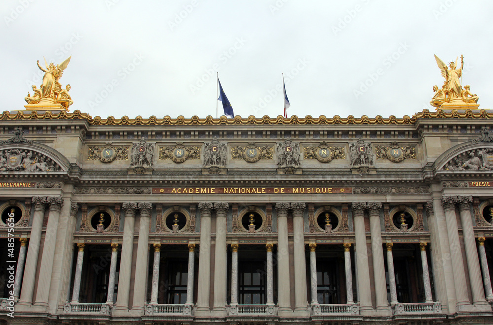Front Facade of Opera National de Paris