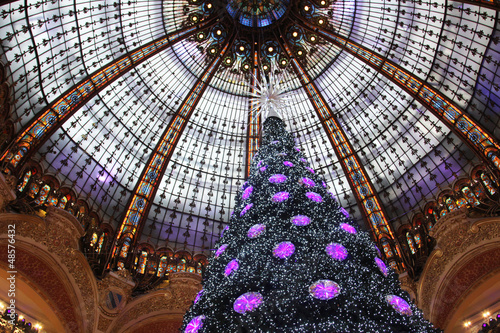 The Christmas tree at Galleries Lafayette, Paris